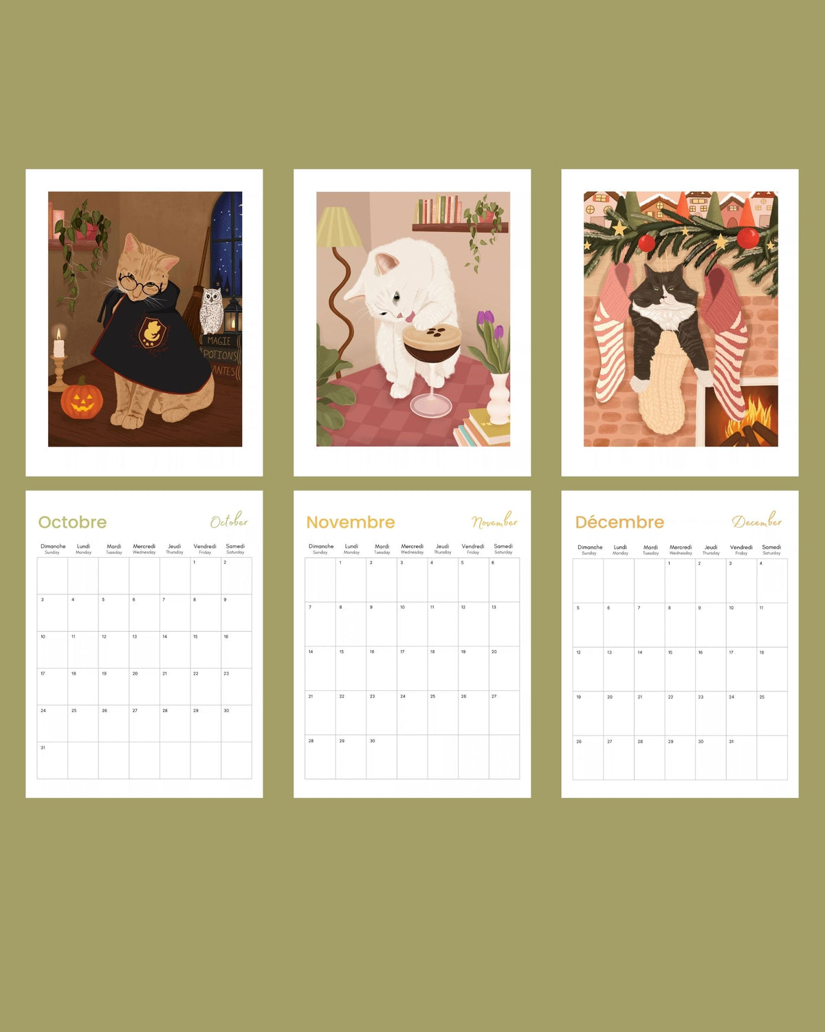 2027 Cat Wall Calendar