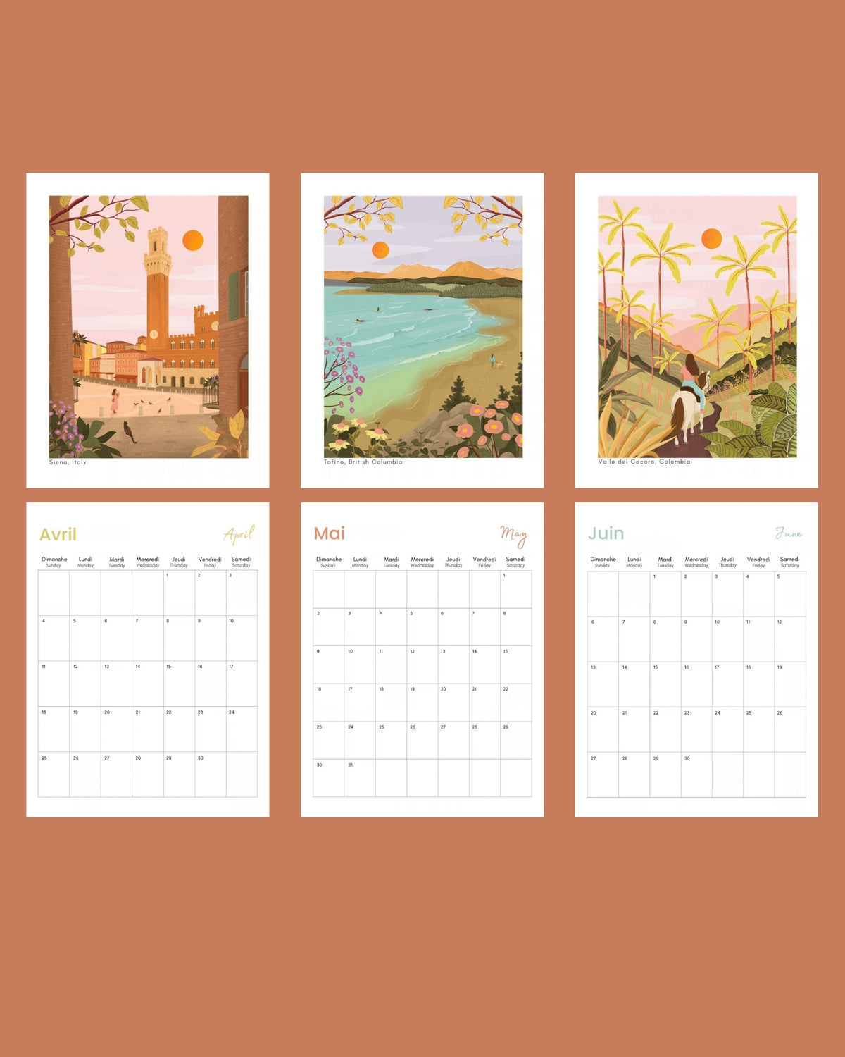 2027 Travel Wall Calendar