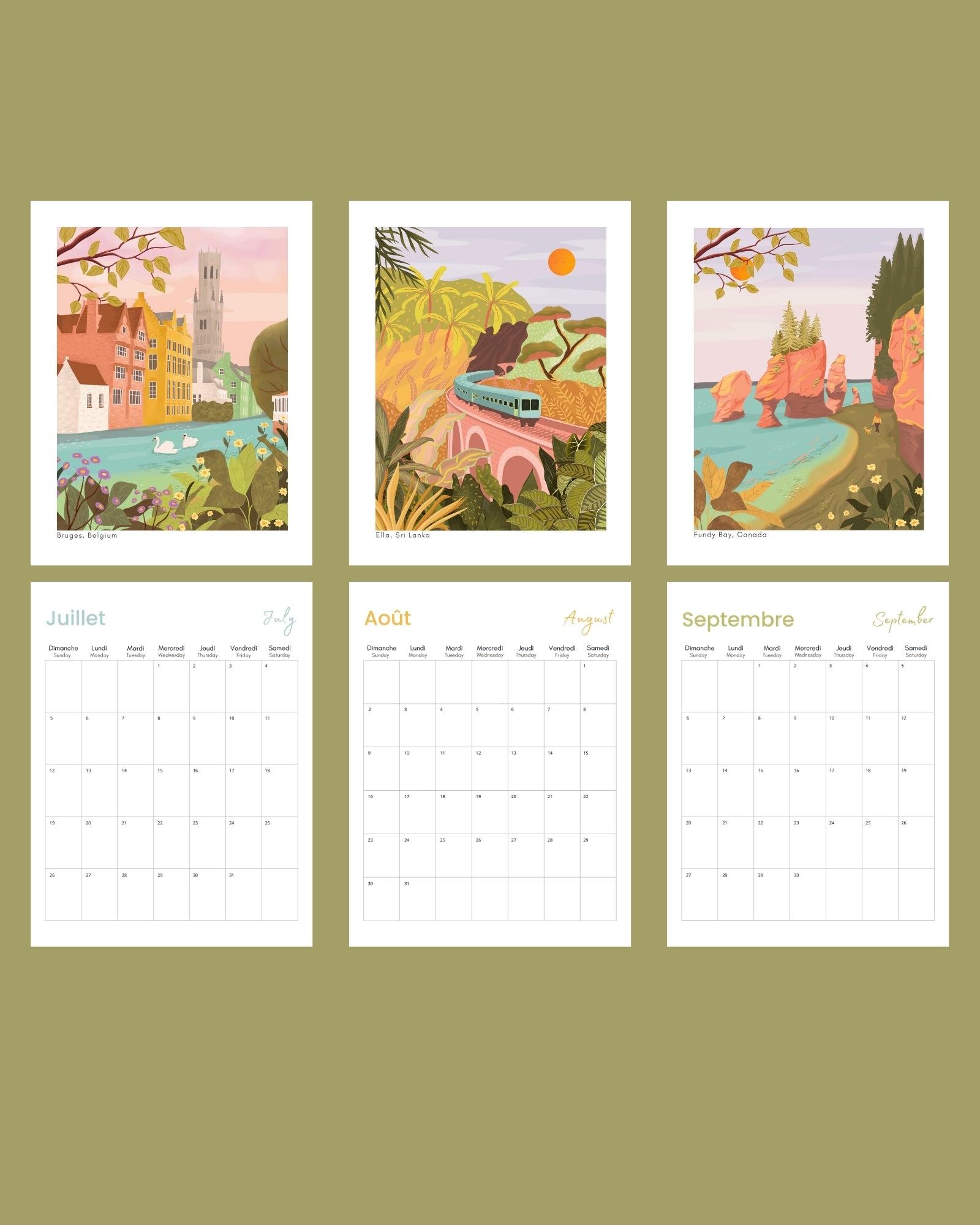 2026 Travel Wall Calendar