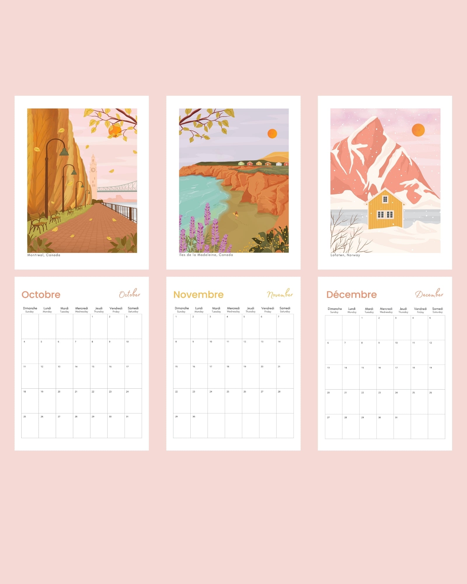 2026 Travel Wall Calendar