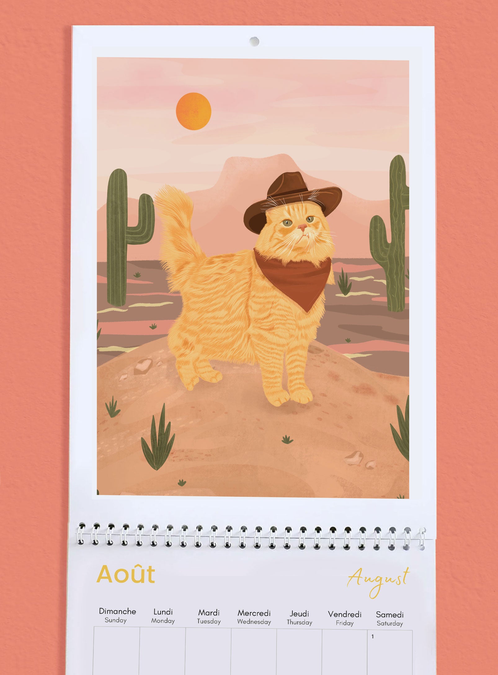 2026 Cat Wall Calendar