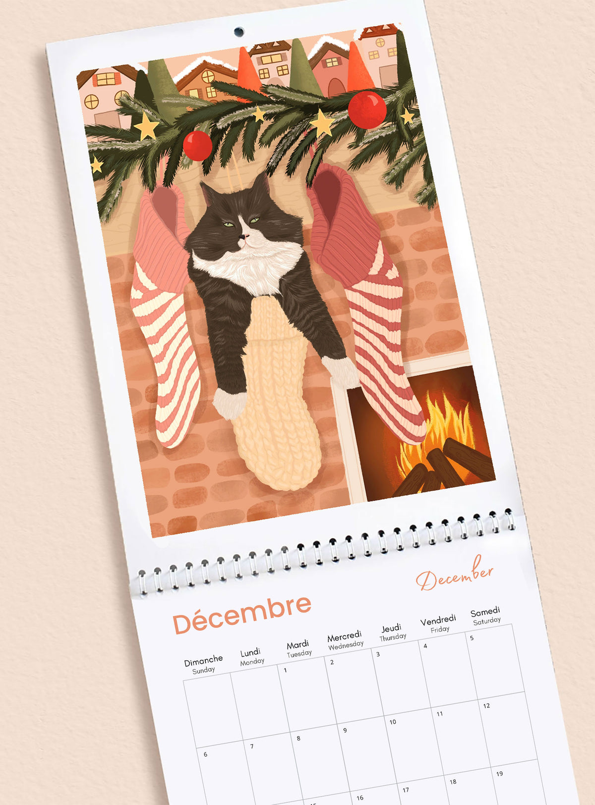 2027 Cat Wall Calendar