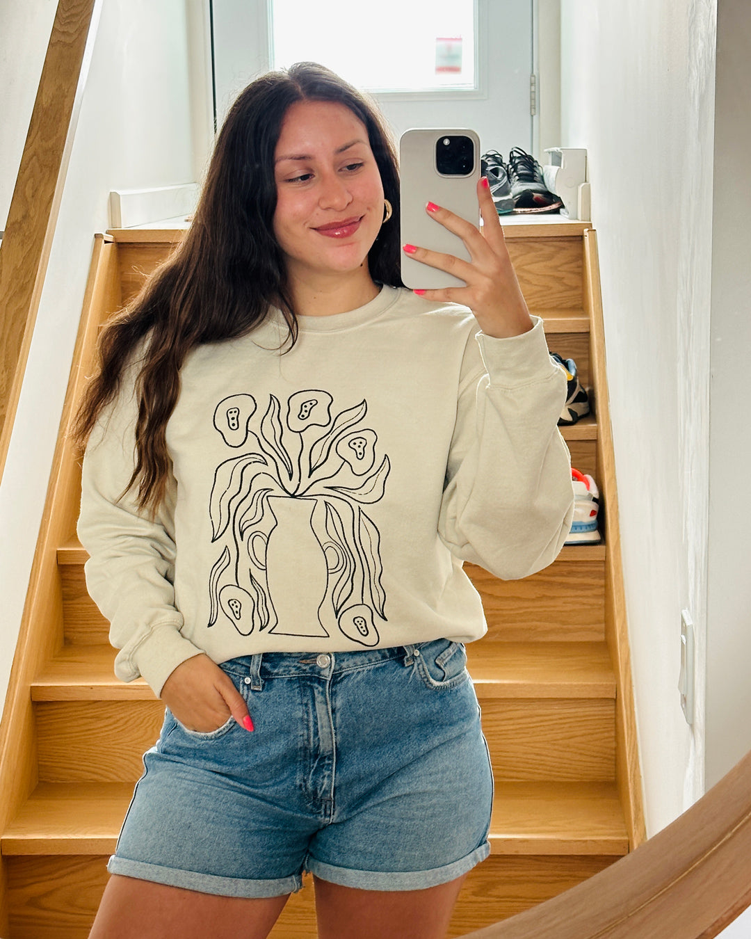 Crewneck Vase de Fleurs