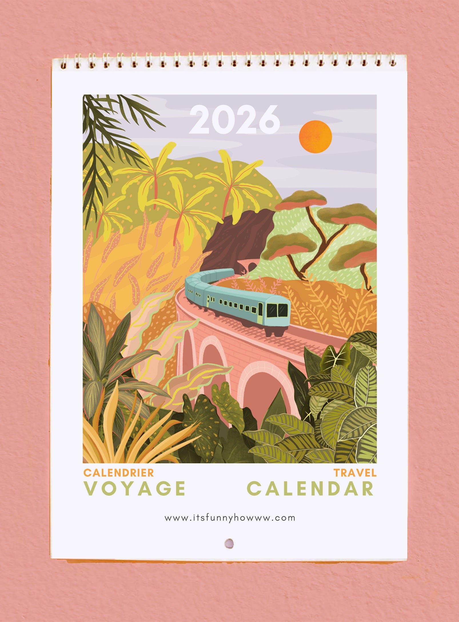 2026 Travel Wall Calendar