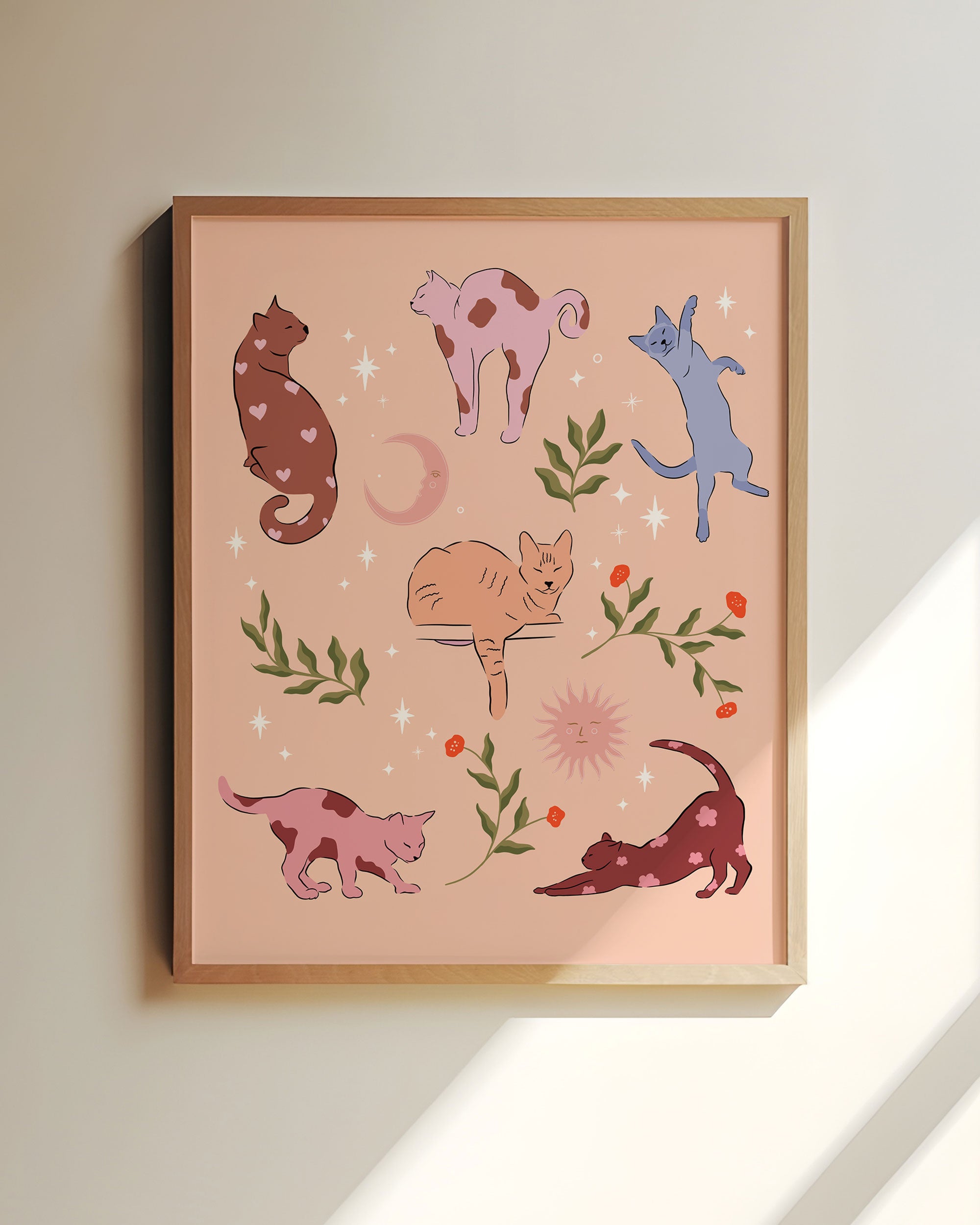 Mystical Cats (Beige)