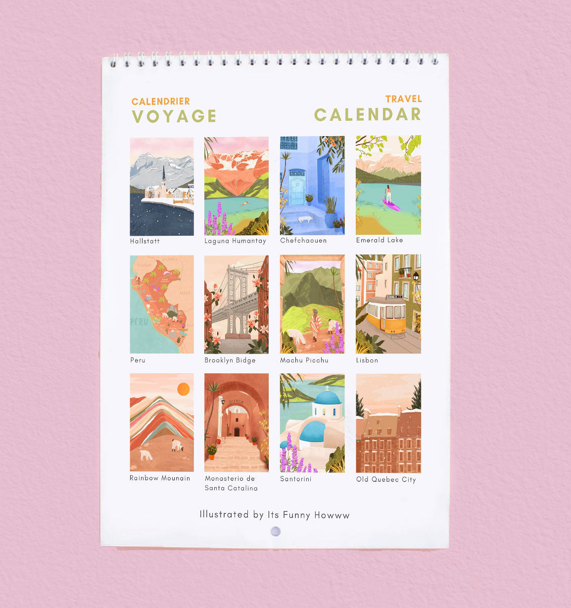 Calendrier de voyage 2024