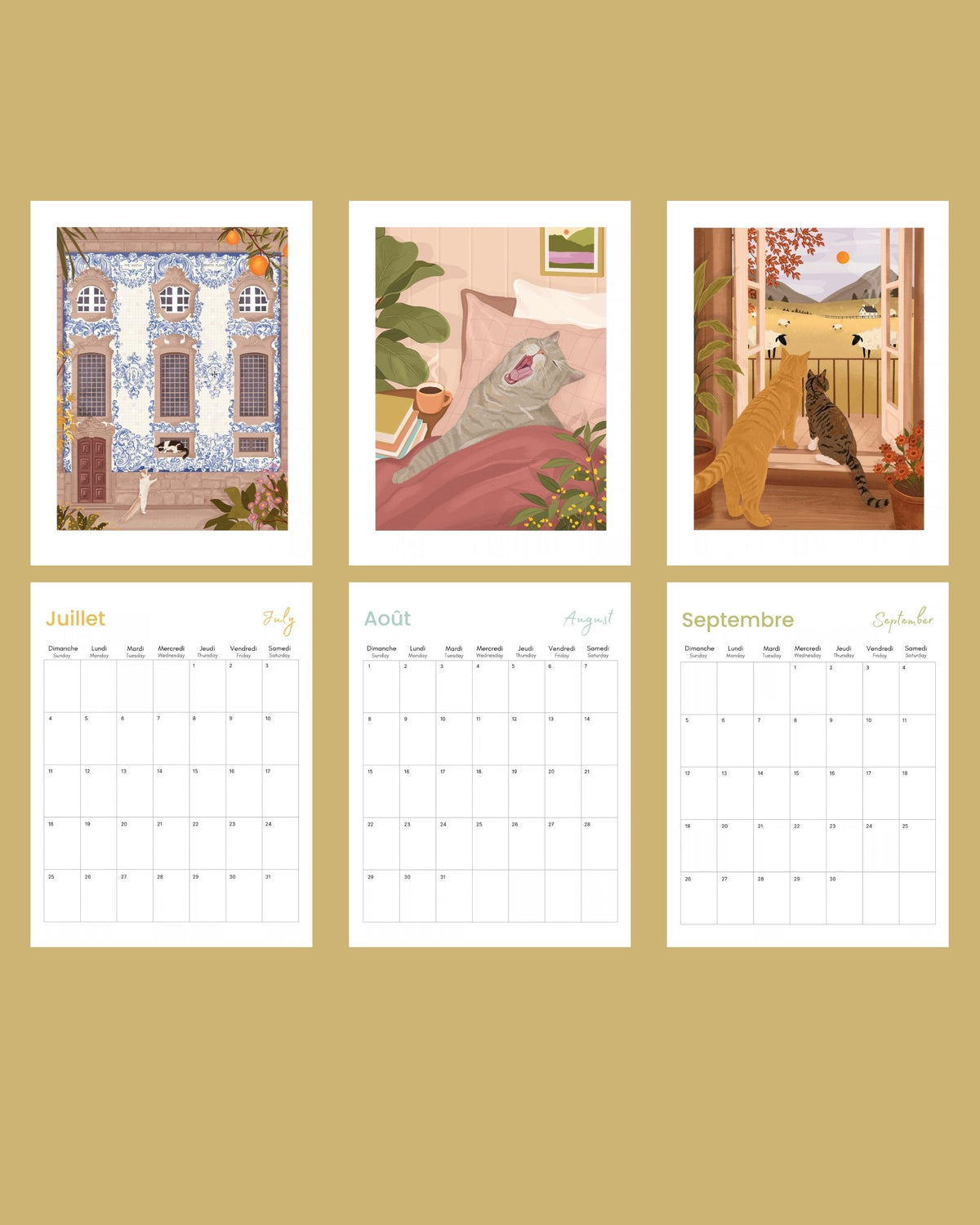 2027 Cat Wall Calendar