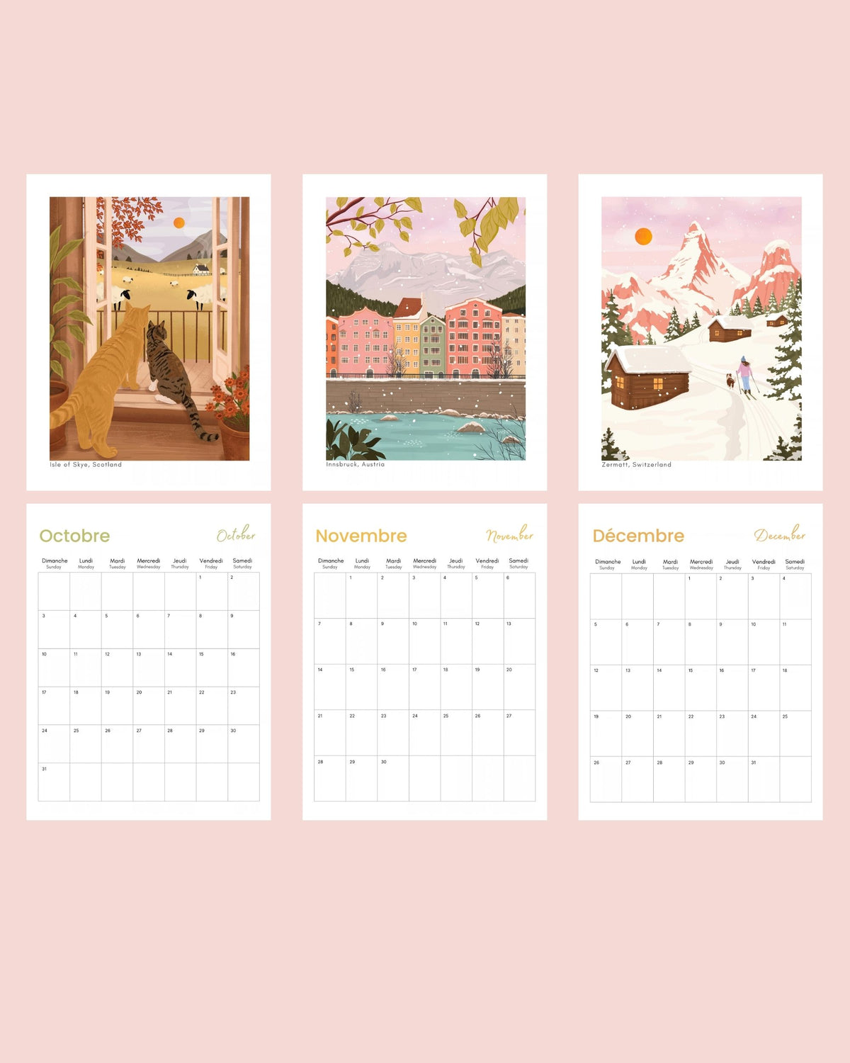 2027 Travel Wall Calendar