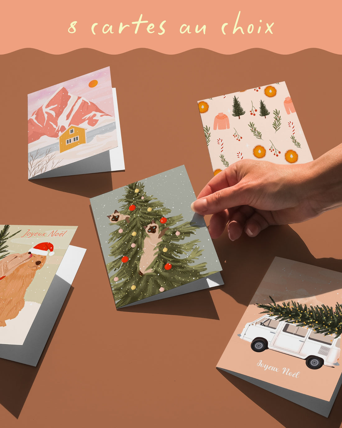 8 cartes au choix