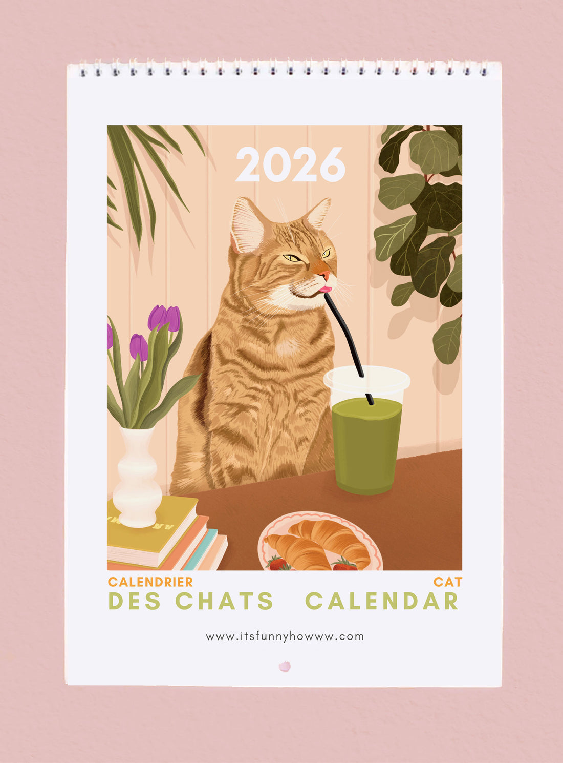 2026 Cat Wall Calendar