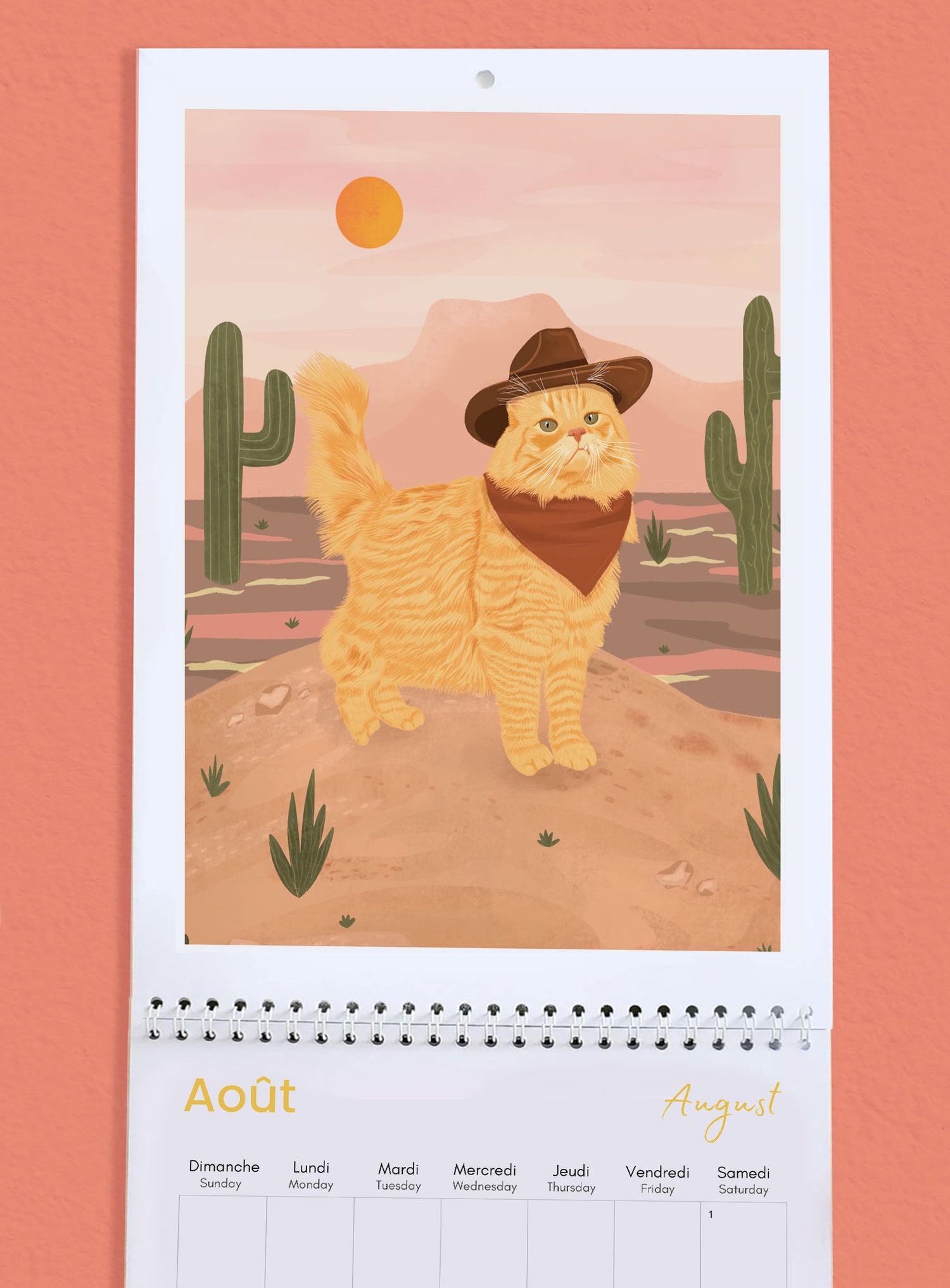 2026 Cat Wall Calendar