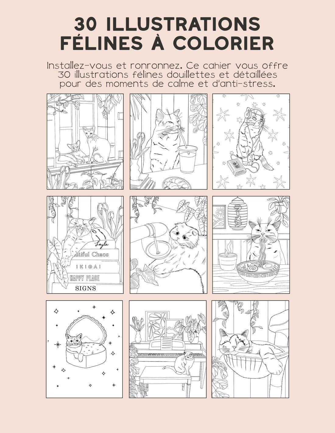 DIGITAL - Cahier à Colorier des Chats