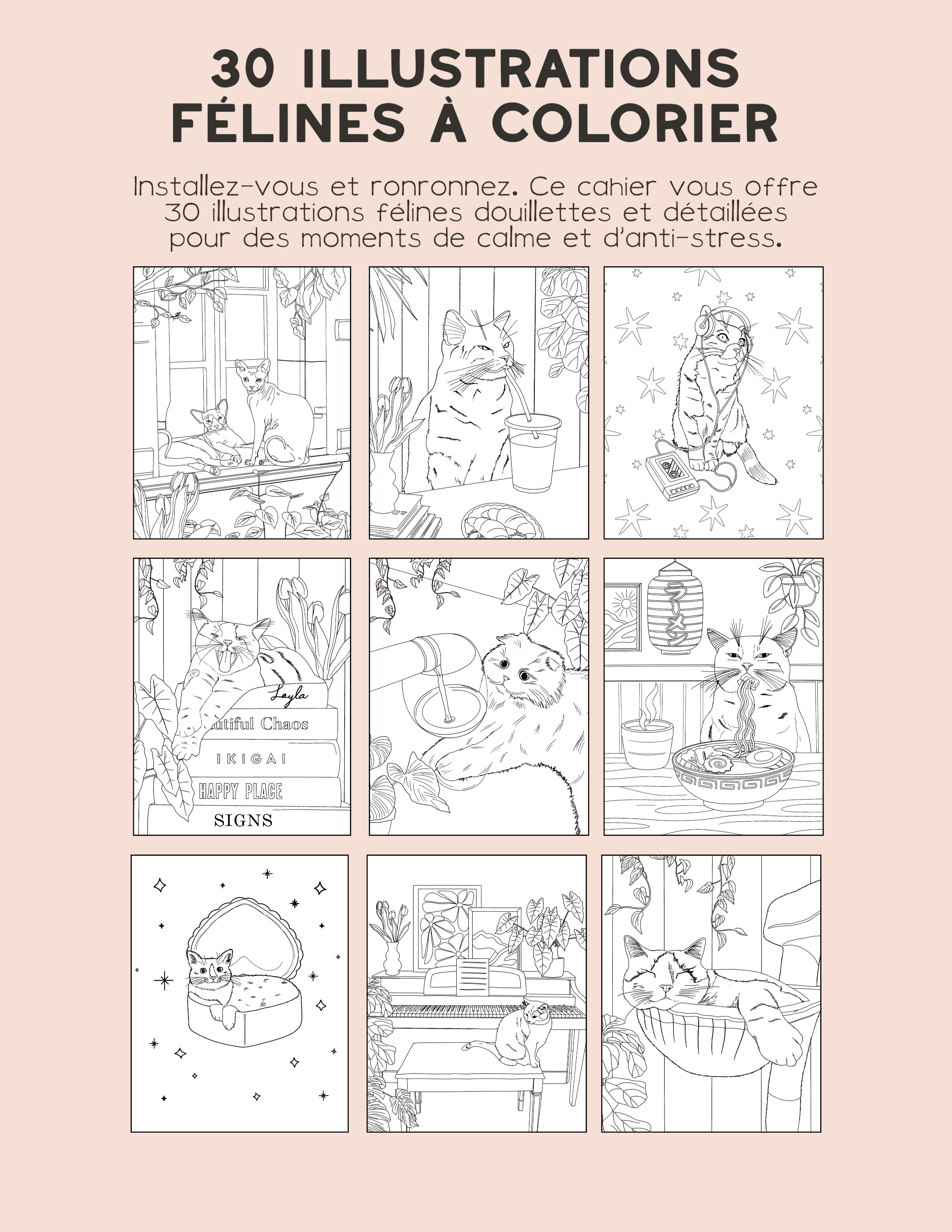 DIGITAL - Cat Coloring Book