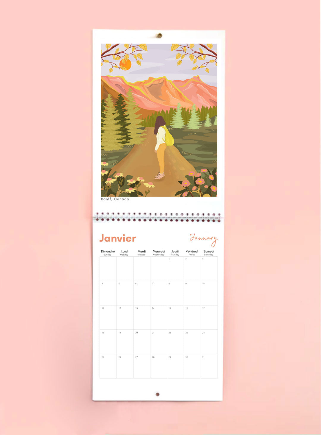 2026 Travel Wall Calendar