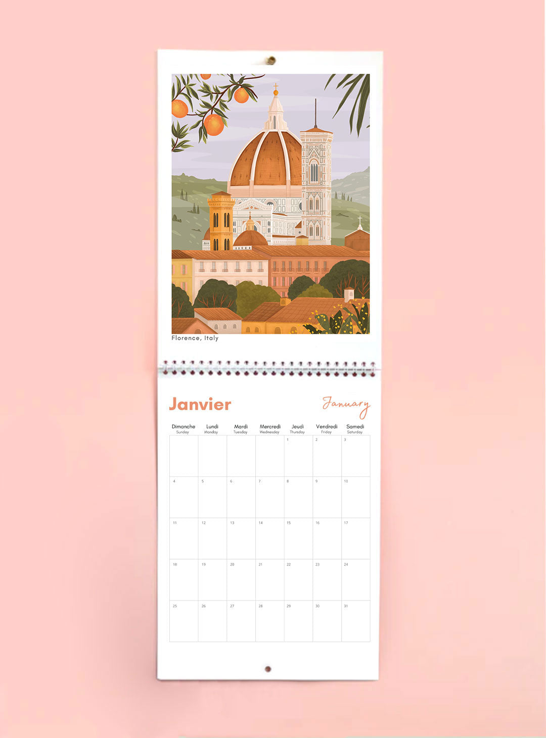 2027 Travel Wall Calendar