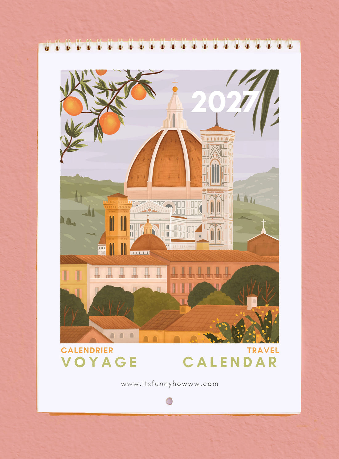 2027 Travel Wall Calendar