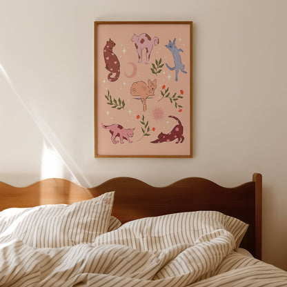 Mystical Cats (Beige)